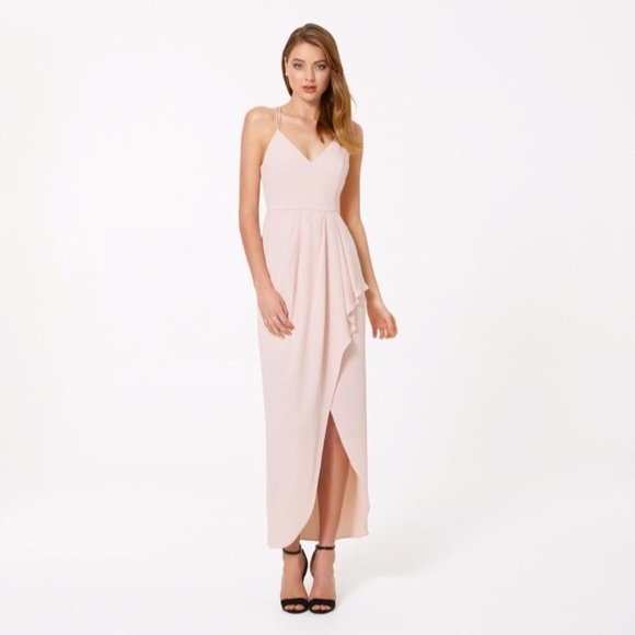 Ever New V Neck Split Front Maxi - Nude Pi… - Picture 1 of 11